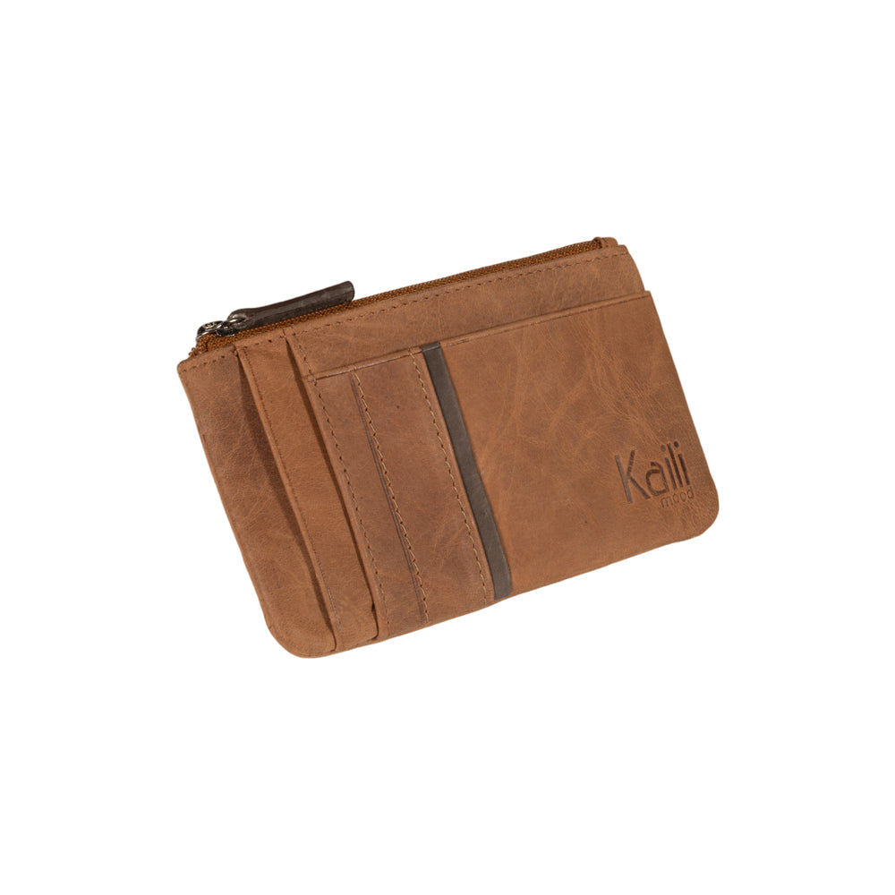K12260UB | Suport pentru carduri de credit și portofel de monede din piele naturală naturală, Naked. Culoarea pielii. Protecție RFID. Dimensiuni: 13 x 8 x 1 cm. Ambalare: Cutie cadou fund/capac