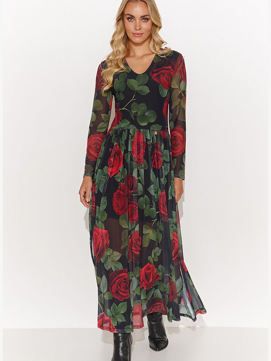 Modelul de rochie de zi 184803 Makadamia